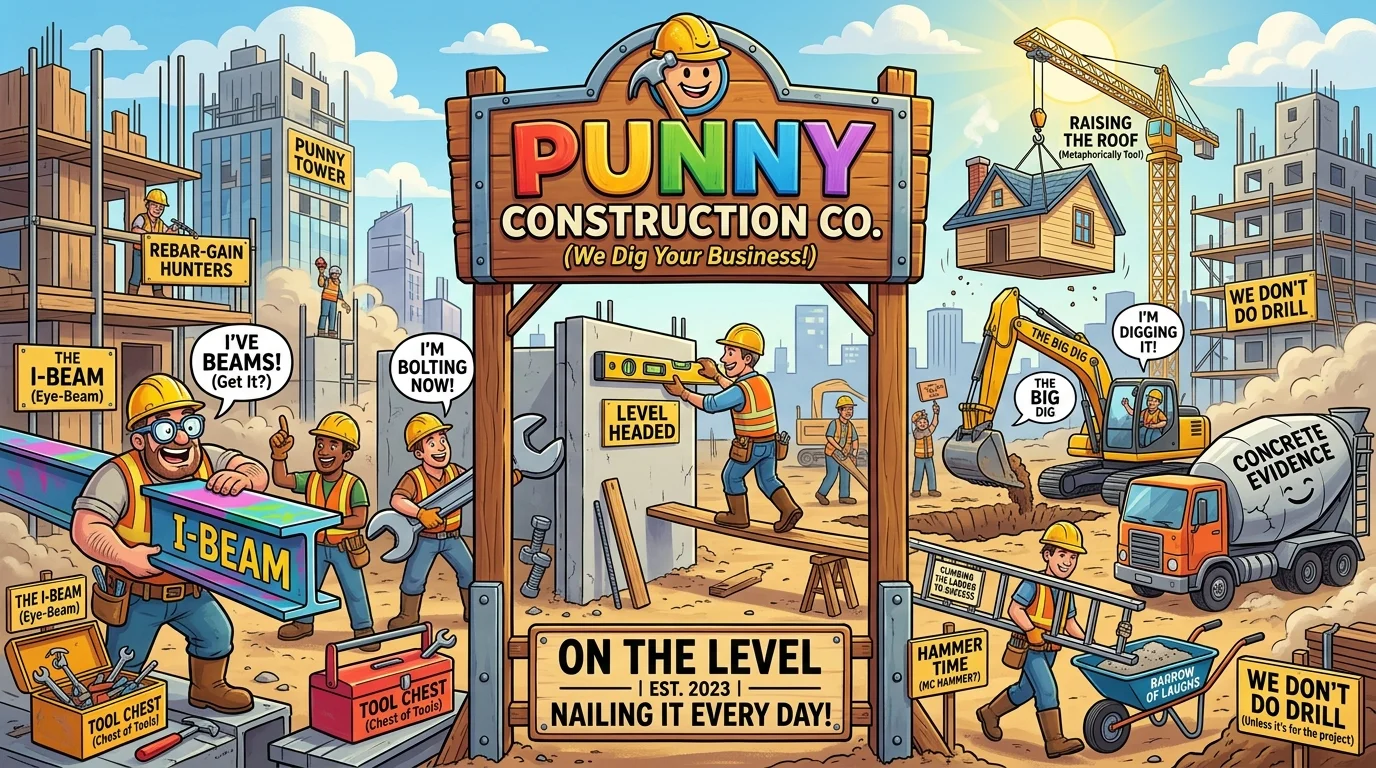 Classic Construction Puns