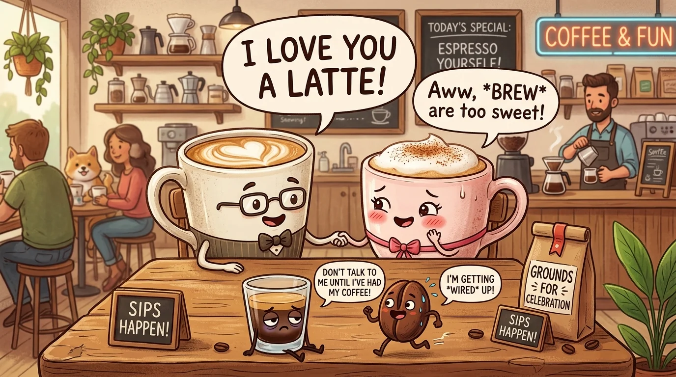 Cute Coffee Puns