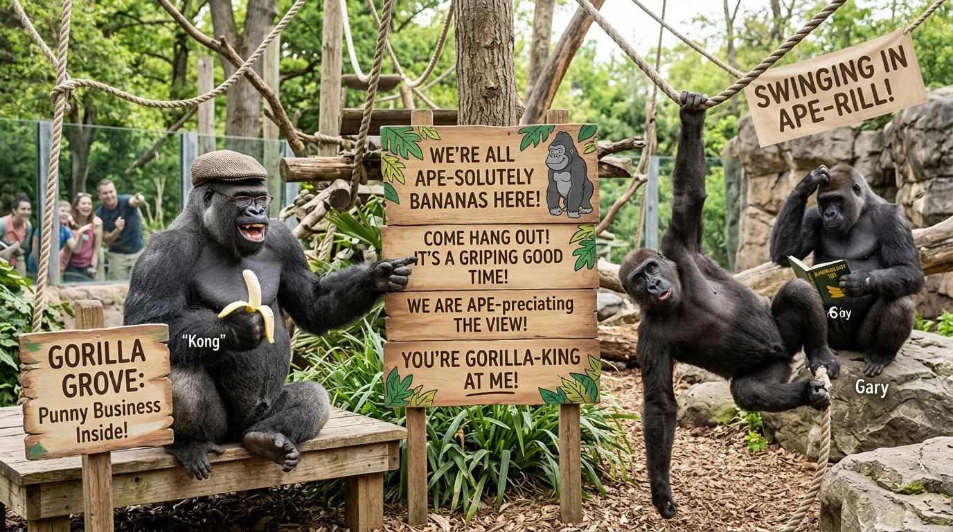 Jungle Gorilla Puns