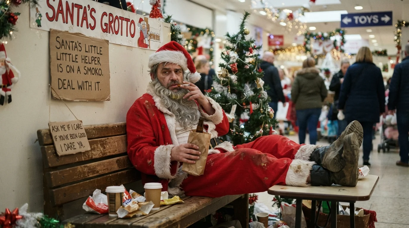 Naughty Santa Laughs