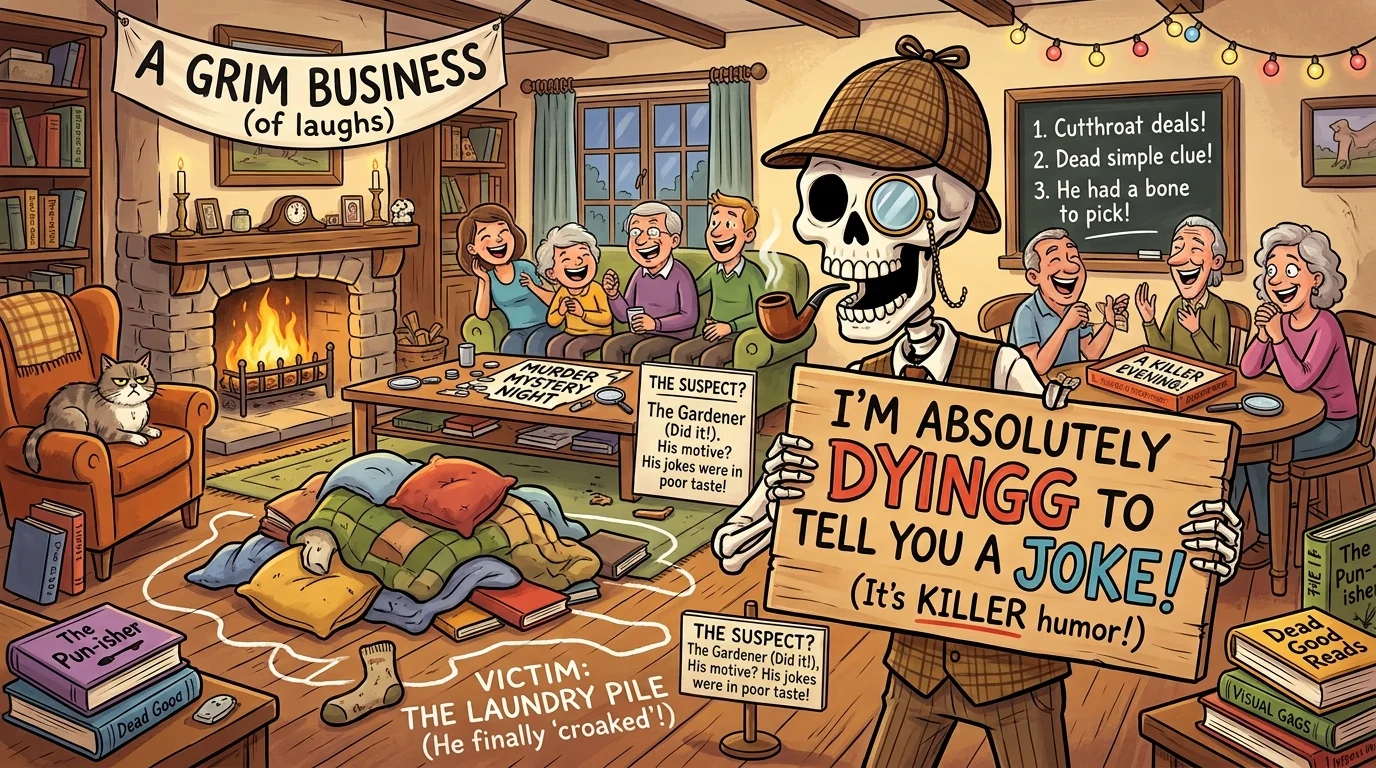 Party Murder Mystery Puns