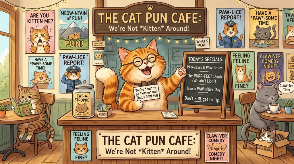 funny cat puns