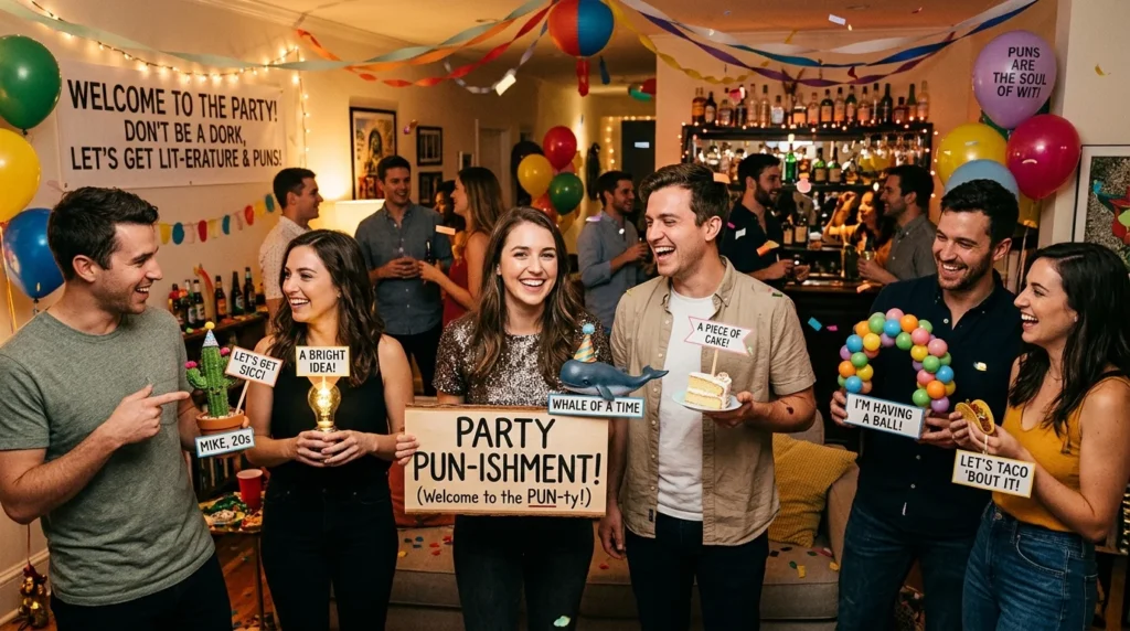 party puns